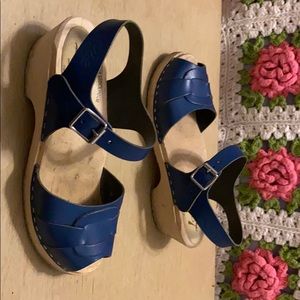 Lotta from Stockholm navy clog sandal 37